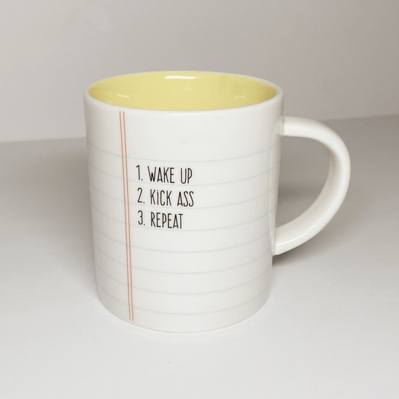 180 Stoneware Other - 180 Stoneware To Do List Notebook Kick Ass Mug Cup